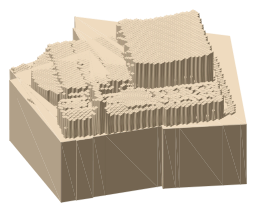 Gran Teatre del Liceu, the silhouette LookUp draws on the map