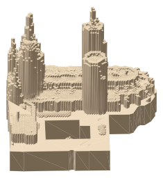 Cathedral of the Holy Cross and Saint Eulalia, the silhouette LookUp draws on the map