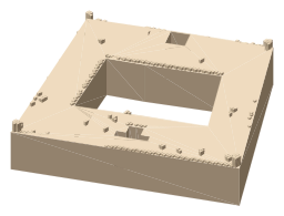 Montjuïc Castle, the silhouette LookUp draws on the map