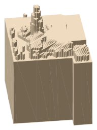 Palau Güell, the silhouette LookUp draws on the map