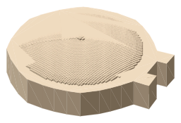 Palau Blaugrana, the silhouette LookUp draws on the map