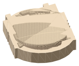 Uber Arena, the silhouette LookUp draws on the map