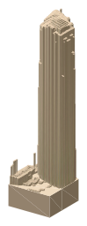 Park Tower, the silhouette LookUp draws on the map