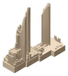 St. Regis Chicago, the silhouette LookUp draws on the map