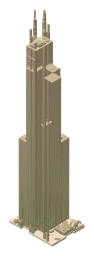 Willis Tower, as LookUp draws it