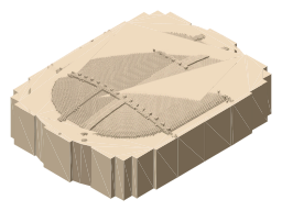 United Center, the silhouette LookUp draws on the map