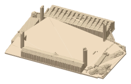 Firhill Stadium, the silhouette LookUp draws on the map