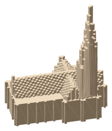 St Mary's Cathedral, the silhouette LookUp draws on the map