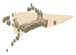 Cathkin Park, the silhouette LookUp draws on the map