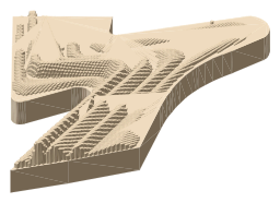 Riverside Museum, the silhouette LookUp draws on the map