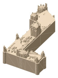 Maughan Library, the silhouette LookUp draws on the map