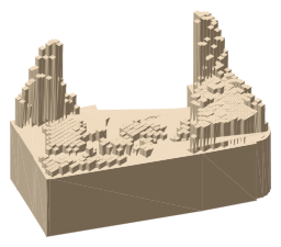Novello Theatre, the silhouette LookUp draws on the map