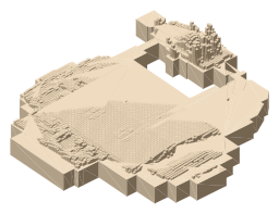 BAPS Shri Swaminarayan Mandir London, the silhouette LookUp draws on the map