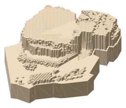Queen Elizabeth Hall, the silhouette LookUp draws on the map