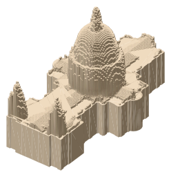 St Paul's Cathedral, the silhouette LookUp draws on the map