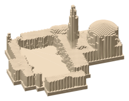 London Central Mosque, the silhouette LookUp draws on the map
