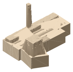 Tate Modern, the silhouette LookUp draws on the map