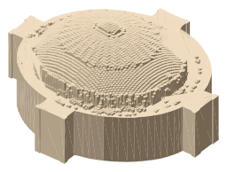 Royal Albert Hall, the silhouette LookUp draws on the map