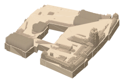 Victoria and Albert Museum, the silhouette LookUp draws on the map
