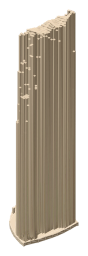 Strata SE1, the silhouette LookUp draws on the map