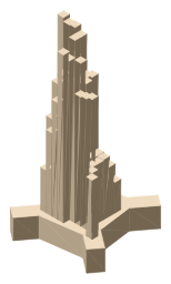 Albert Memorial, the silhouette LookUp draws on the map