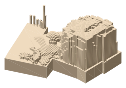 East London Mosque, the silhouette LookUp draws on the map