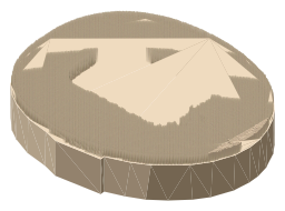 Tottenham Hotspur Stadium, the silhouette LookUp draws on the map