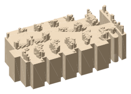 Barbican Centre, the silhouette LookUp draws on the map