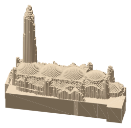 Westminster Cathedral, the silhouette LookUp draws on the map