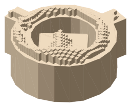 Shakespeare's Globe, the silhouette LookUp draws on the map