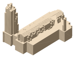 St Margaret's Church, Westminster, the silhouette LookUp draws on the map