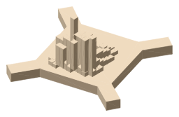Nelson's Column, the silhouette LookUp draws on the map