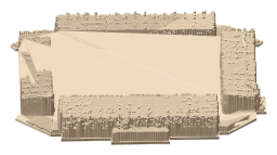 The Den, the silhouette LookUp draws on the map