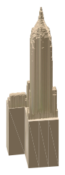 40 Wall Street, the silhouette LookUp draws on the map
