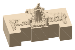 New York Public Library, the silhouette LookUp draws on the map