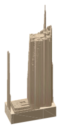 Bank of America Tower, the silhouette LookUp draws on the map