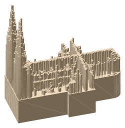 St. Patrick's Cathedral, the silhouette LookUp draws on the map