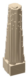 Saint-Jacques Tower, the silhouette LookUp draws on the map