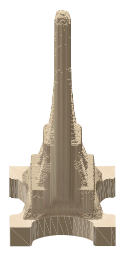 Eiffel Tower, as LookUp draws it