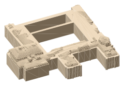 Palais-Royal, the silhouette LookUp draws on the map