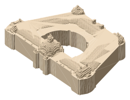Petit Palais, the silhouette LookUp draws on the map