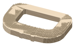 Murrayfield Stadium, the silhouette LookUp draws on the map
