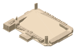 Almondvale Stadium, the silhouette LookUp draws on the map