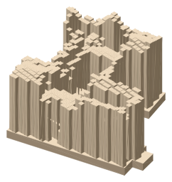 Hermitage Castle, the silhouette LookUp draws on the map