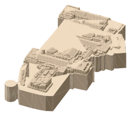 National Museum of Scotland, the silhouette LookUp draws on the map
