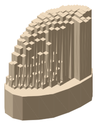 The Kelpies, the silhouette LookUp draws on the map