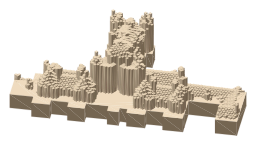 Thirlestane Castle, the silhouette LookUp draws on the map