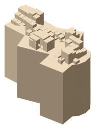 Claypotts Castle, the silhouette LookUp draws on the map