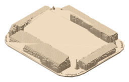 McDiarmid Park, the silhouette LookUp draws on the map