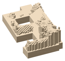 Ballindalloch Castle, the silhouette LookUp draws on the map